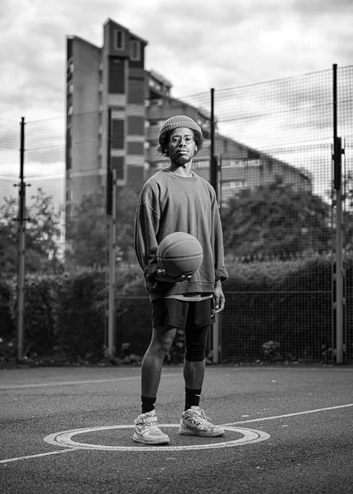 portrait of a football player