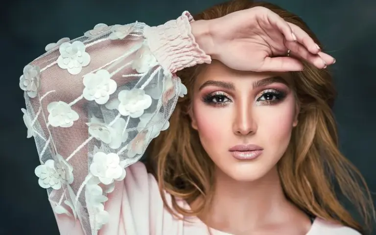 beautiful model headshot pose