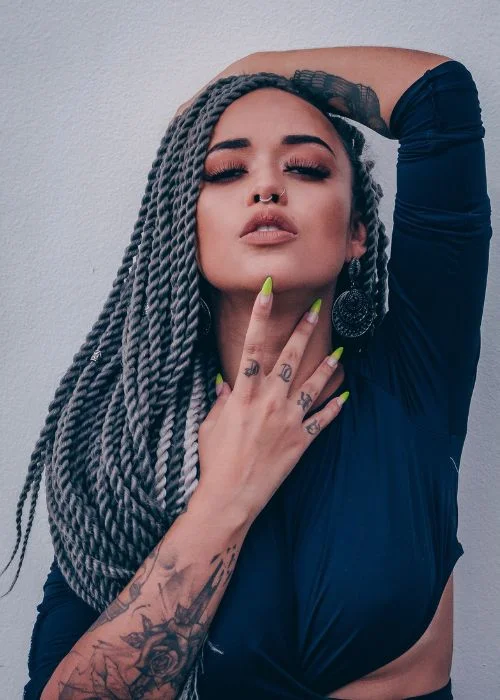 model posing for a photo