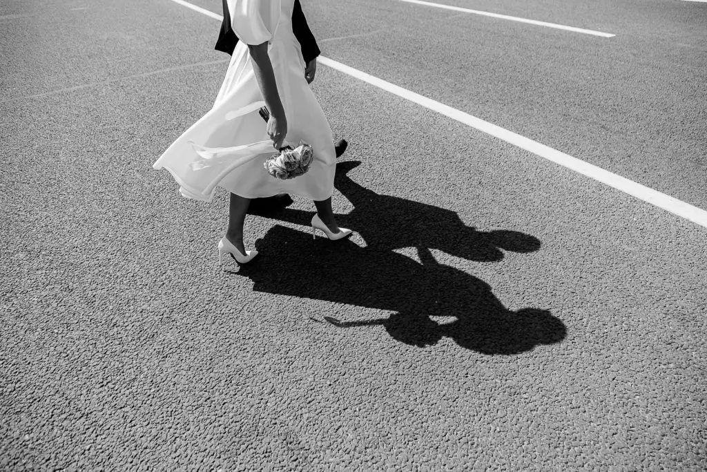 Photo of a woman's shadow