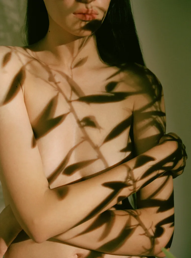 leaves shadow bodyscape