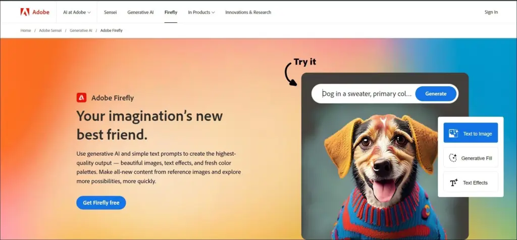 adobe firefly ai image generator