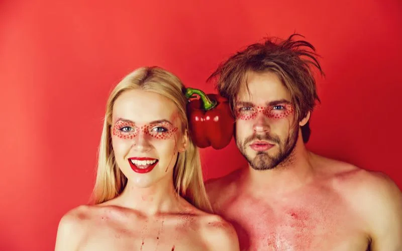 adam and eve themed nude photoshoot