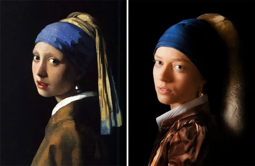 Girl with a pearl earring , famous paintings to recreate