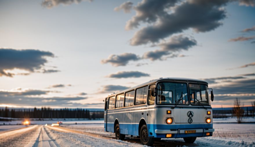 a bus before editing