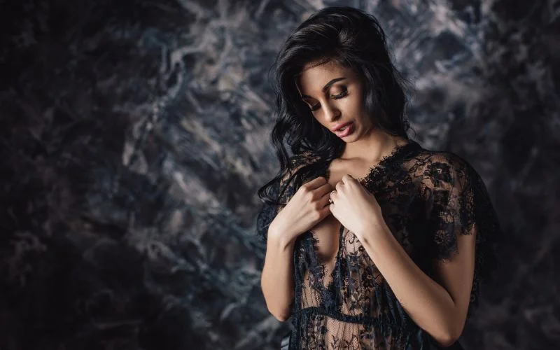sensual image of woman in lingerie
