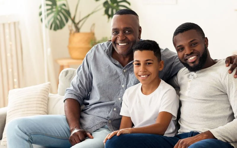 group the genders for fun family picture ideas, family Group photo pose