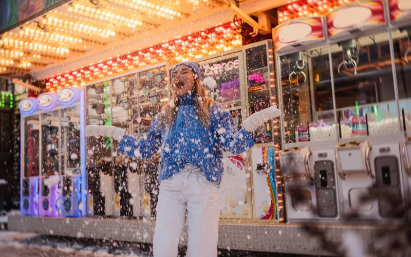 Beautiful Winter during Christmas