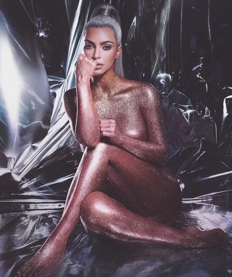 Kim Kardashian Art Nude Pose