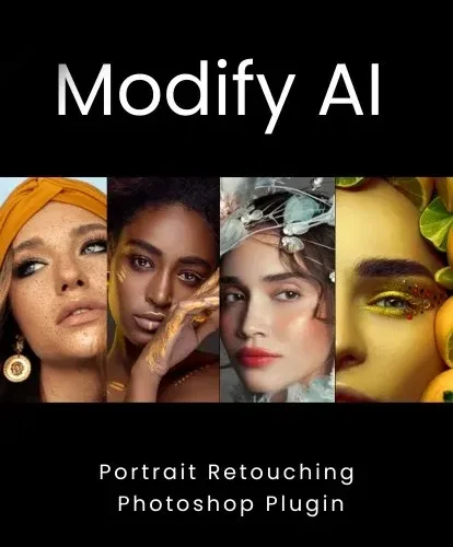 photo retouching, Modify AI photoshop plugin - ai for photography, portrait retouching plugin