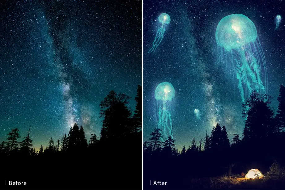 Composite images in photoshop