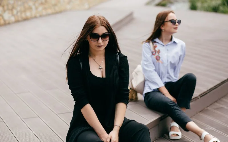 sitting poses at different heights