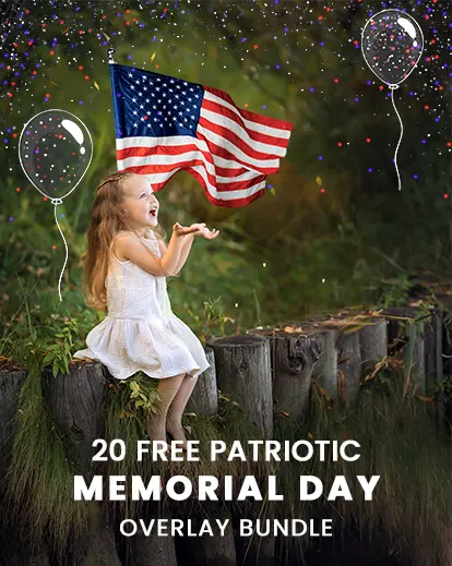Memorial day overlay bundle - free photography resources, photography freebies