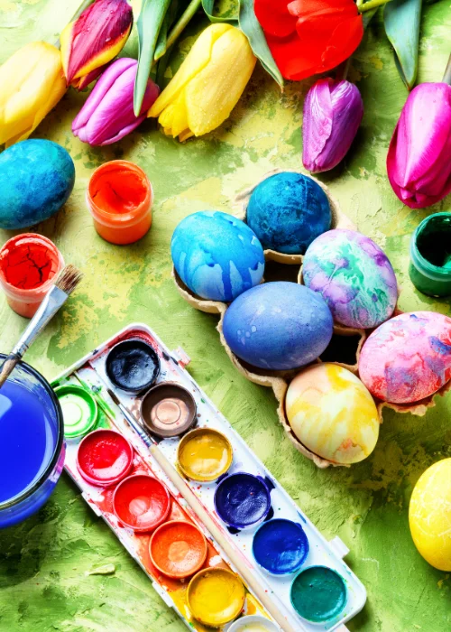 painted easter eggs