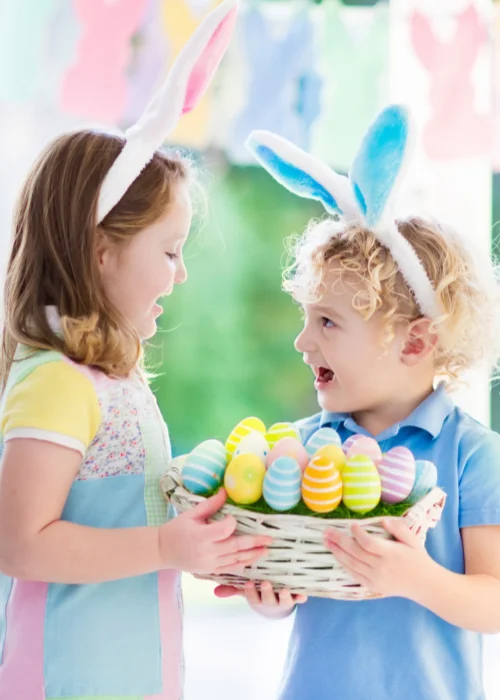 easter sibling photos