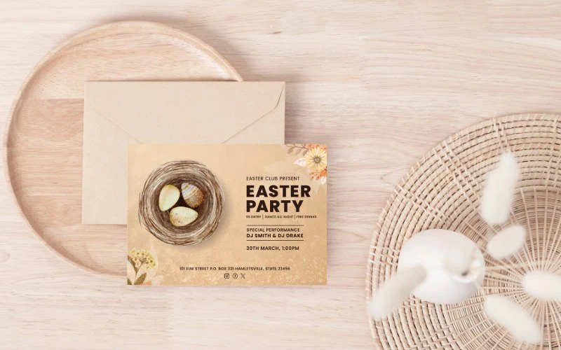 printable easter invitation