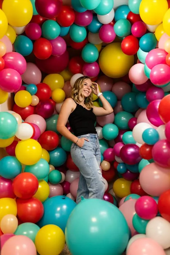 Colored Balloons Background