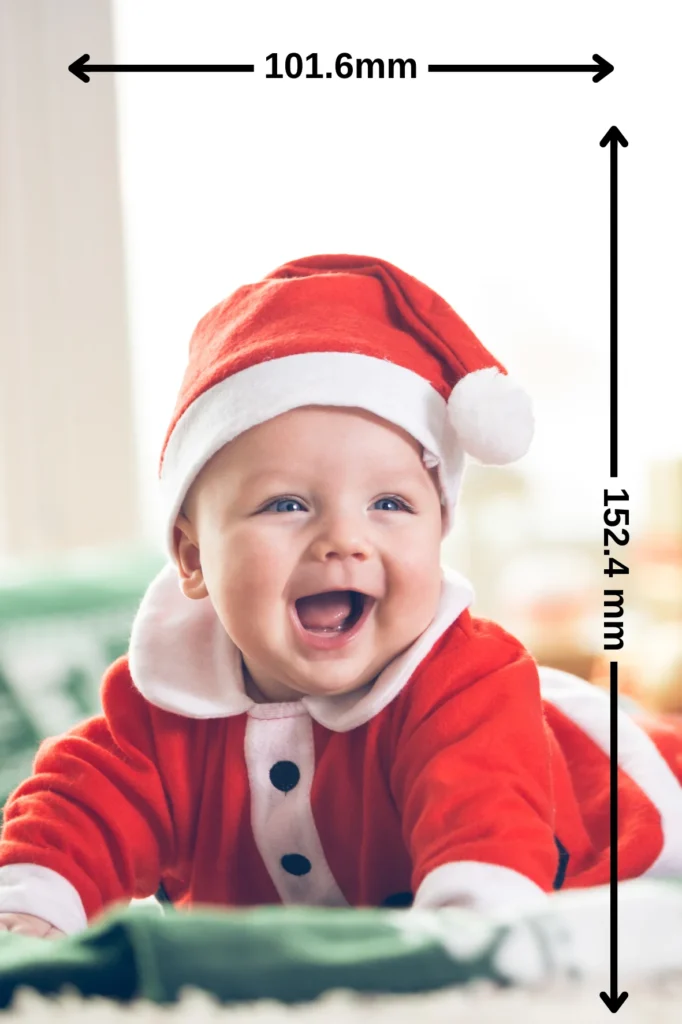 4x6 photo size in millimeters