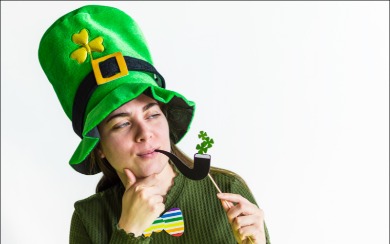 leprechaun portrait for St Patricks day photoshoot
