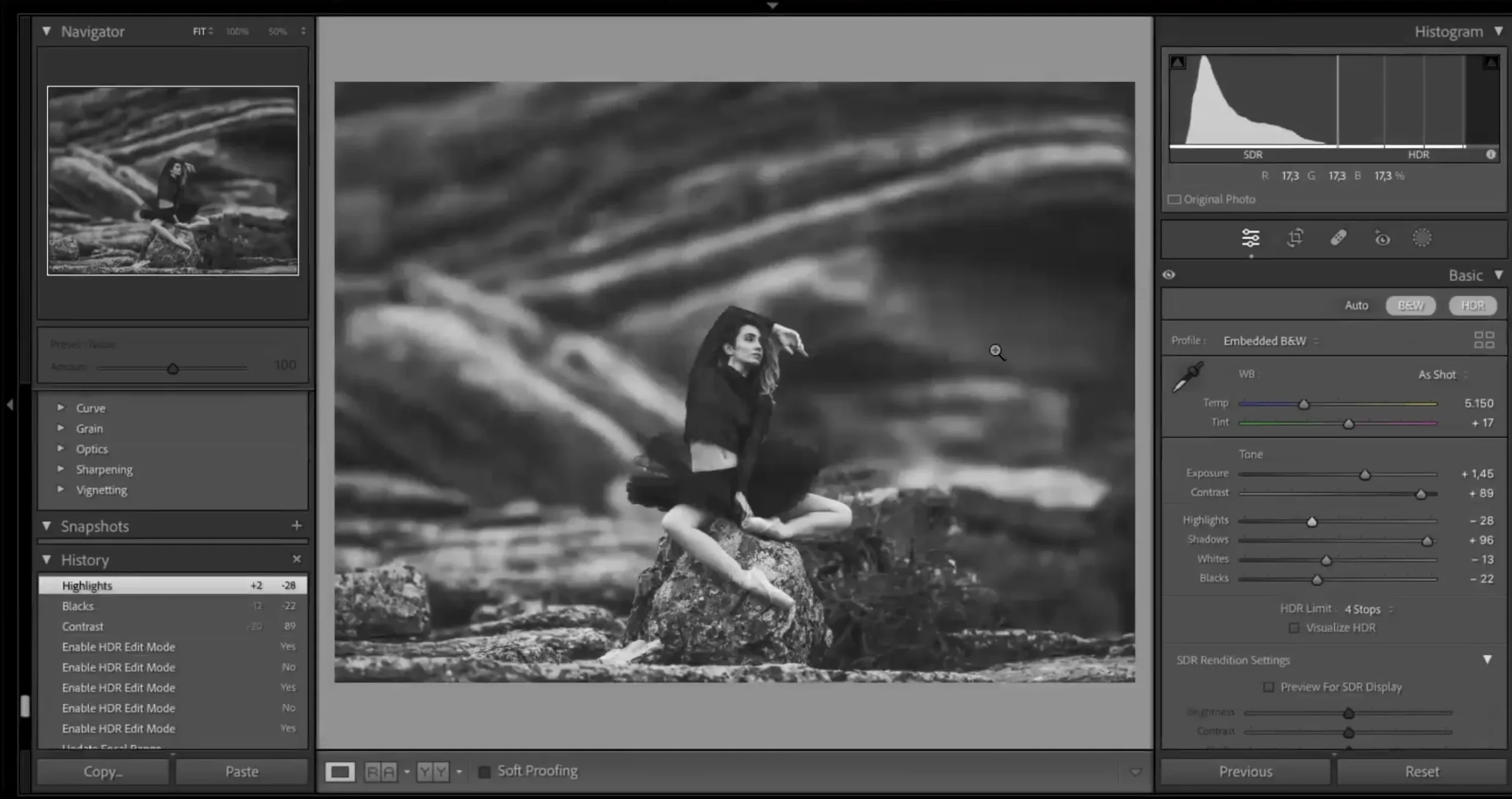 portrait edited using HDR Lightroom and color grading Lightroom