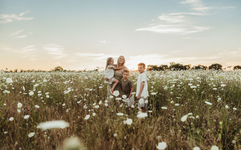 Photoshoot out in the field