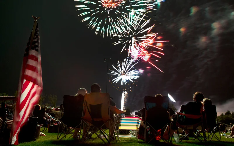 fireworks on 4th of july