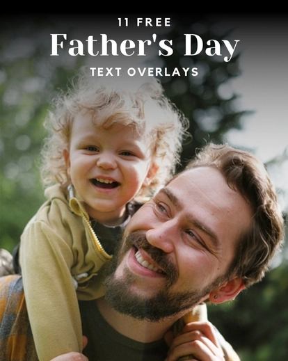 Fathers day overlay collection feature image: photography freebies for fathers day