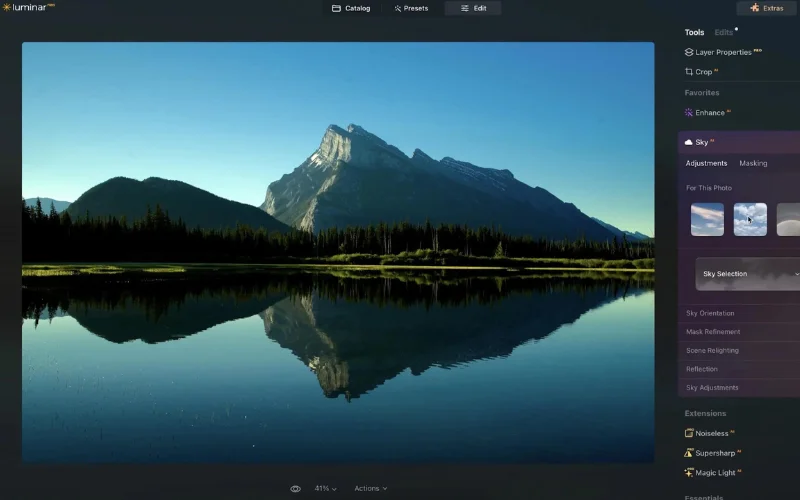 luminar neo photo retouching software