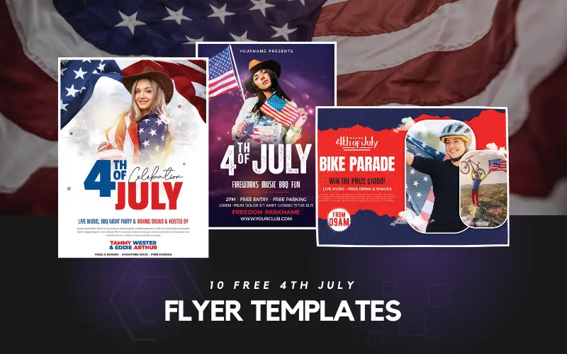 4th of july flyer templates