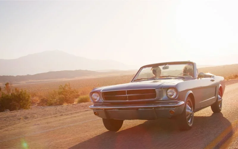 shot of a car in motion