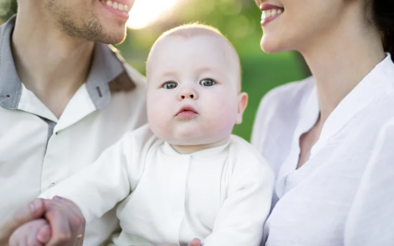 baptism photoshoot with parents