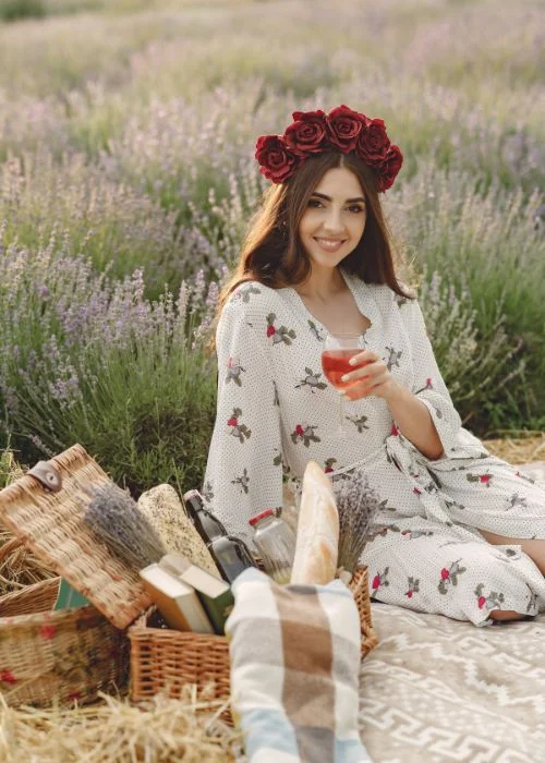 boho themed picnic photoshoot