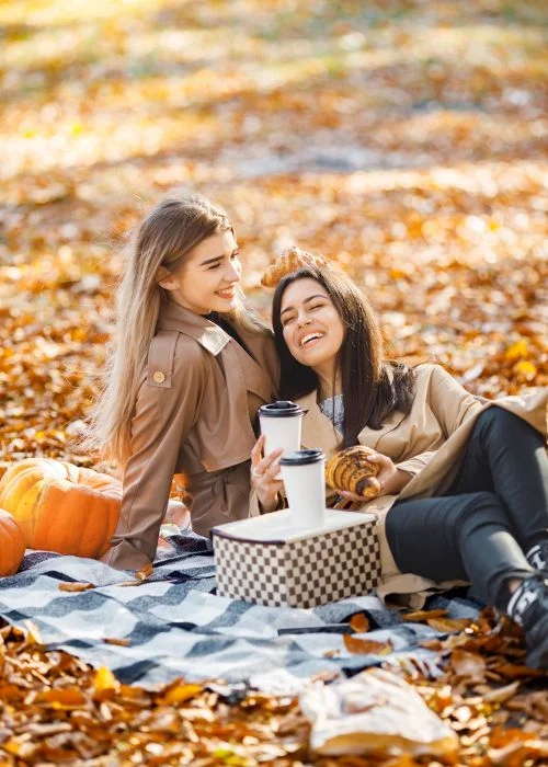 creative outdoor photography in fall season