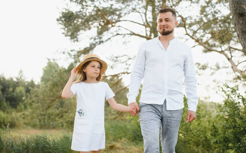 wearing matching outfits