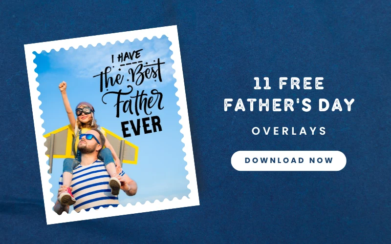 Father's day text overlays