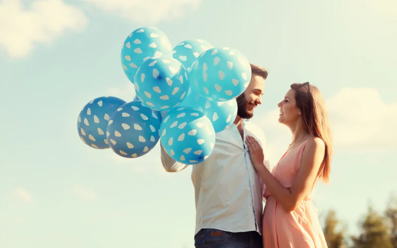 use balloons for a dreamy effect