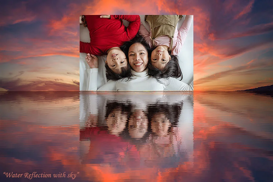 create water reflection in photoshop