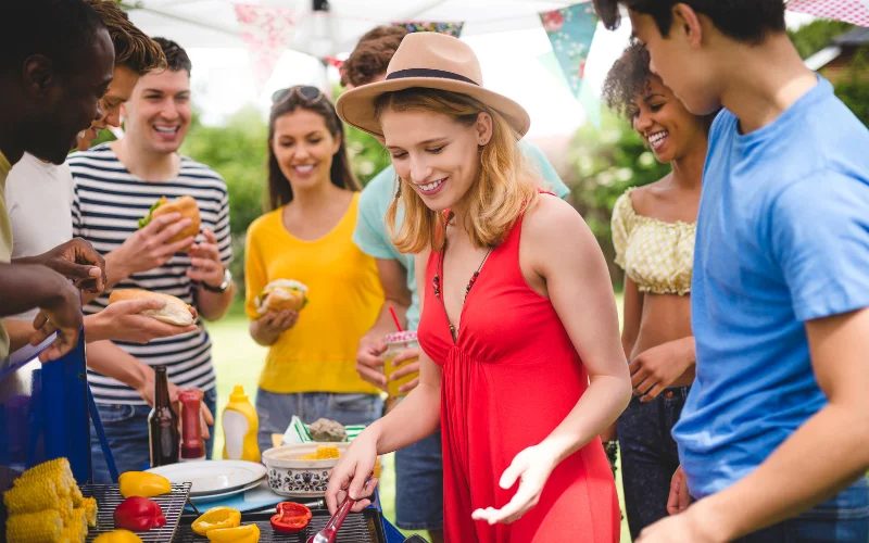 labor day party ideas - Garden Barbeque