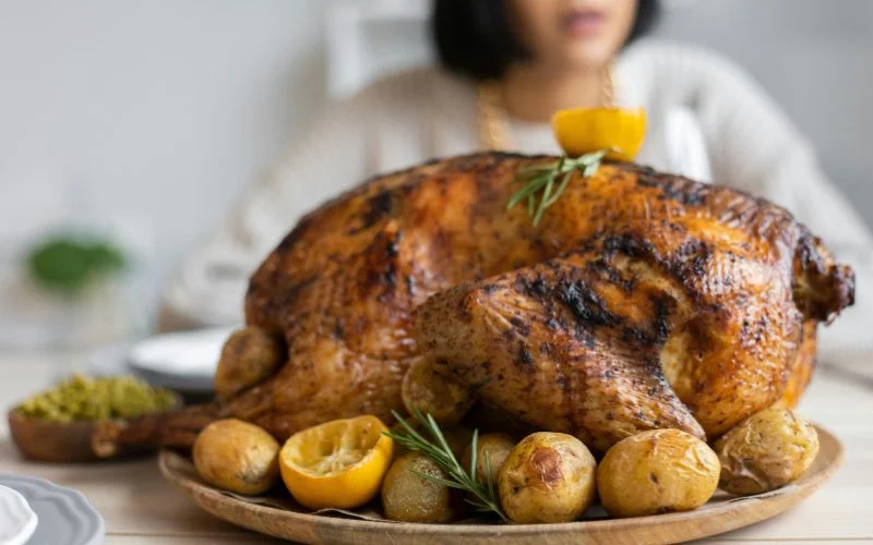 show off the tasty turkey