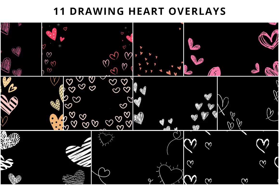 drawing hearts