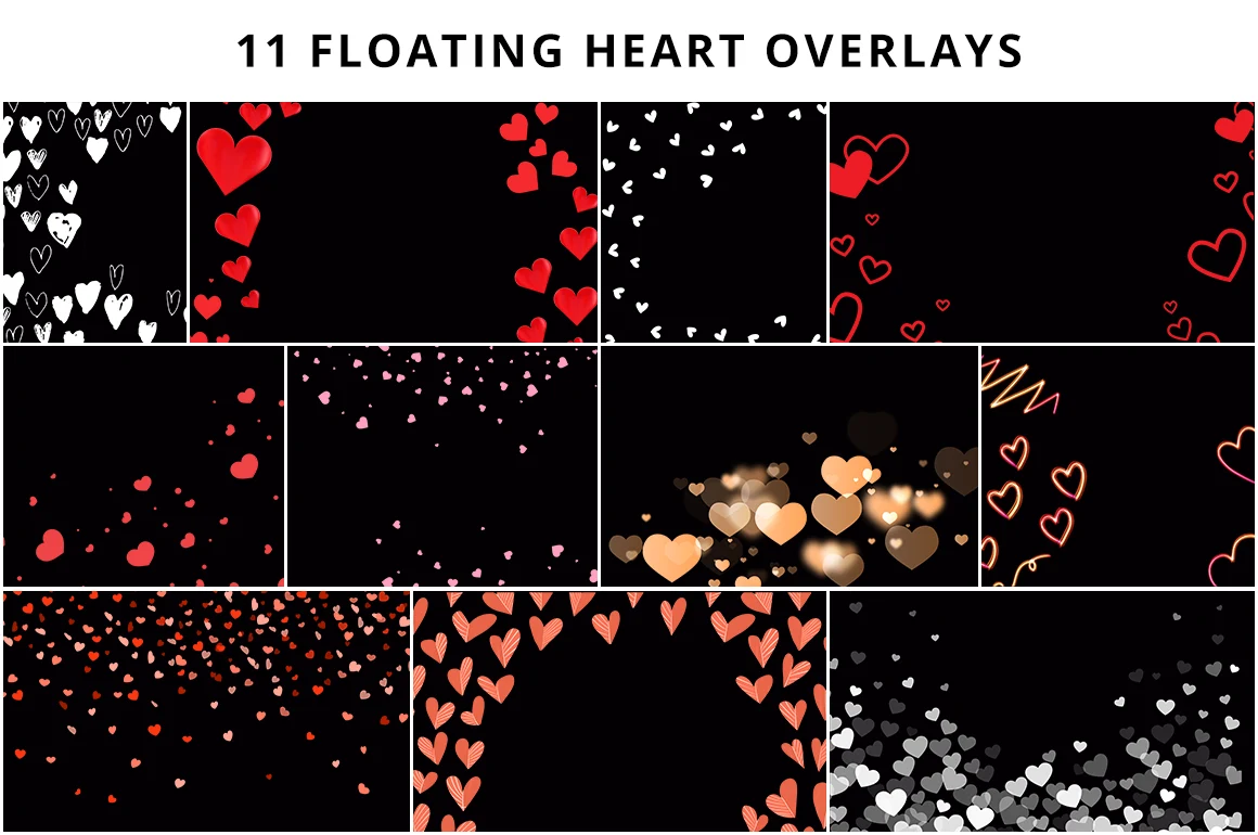 floating hearts