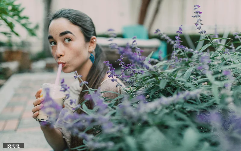 photo before editing