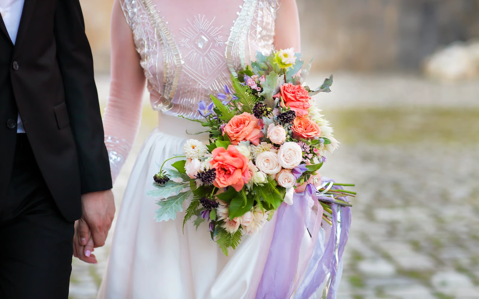 Before using wedding Photoshop actions for soft, romantic edits