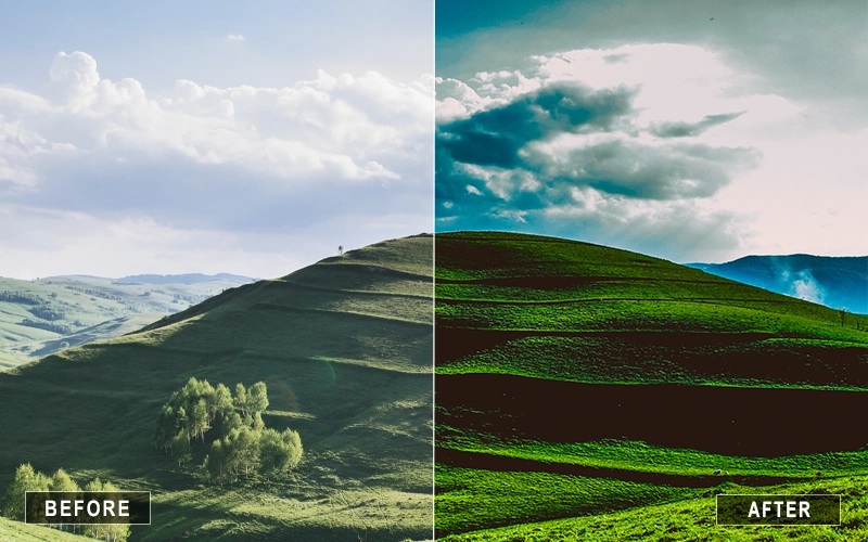 calm landscape lr presets