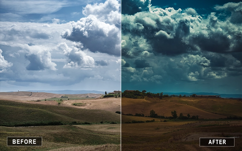 cloudy landscape lightroom presets