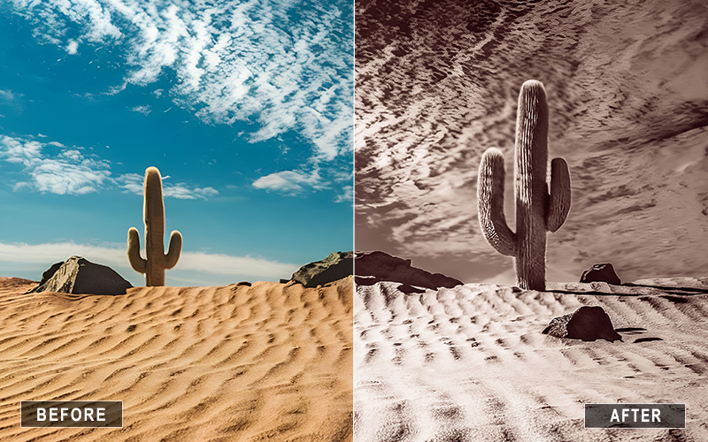 Desert canyon presets, Landscape canyon contrast,