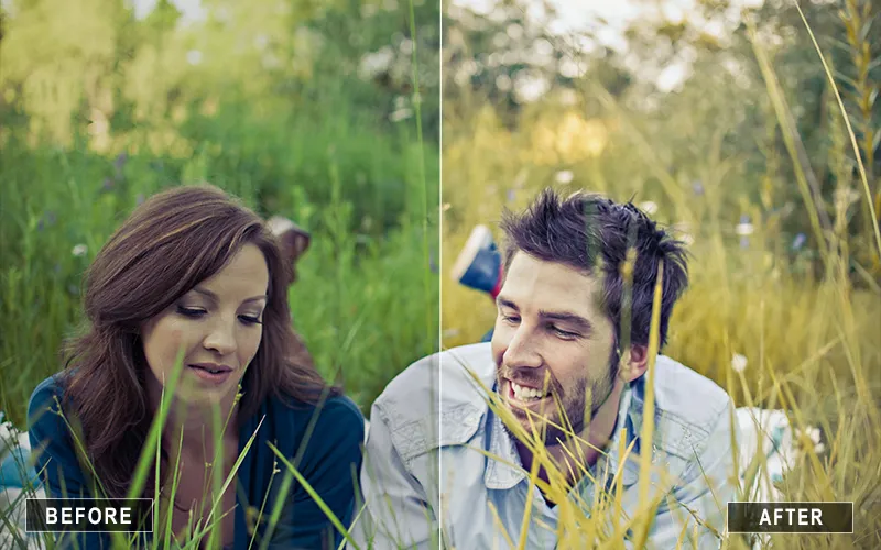 Rustic Couple Lightroom Preset, Golden Harvest Lightroom Effect, Beautiful Couple Lightroom Preset