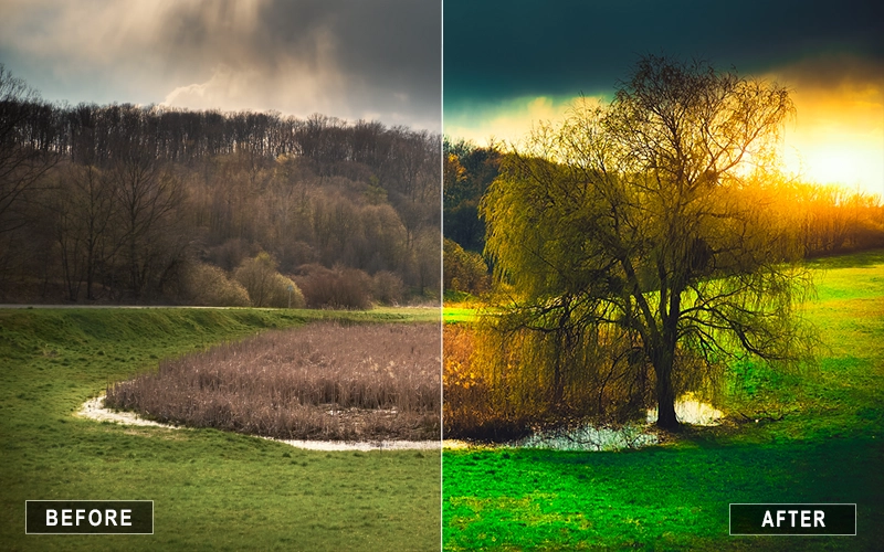 greenery landscape lightroom presets