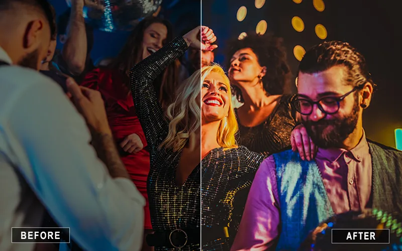 photo of a party after using Urban Night Lightroom Presets