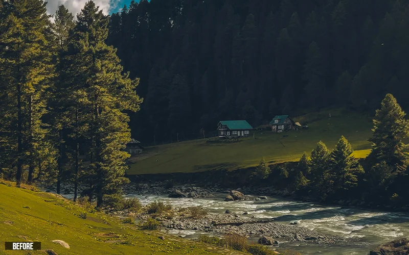 before: Mellow Nature Preset LUTs